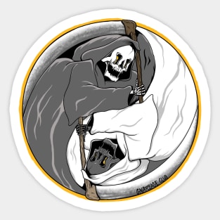 YinYang YellowReap Sticker